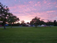 camping in the orchard